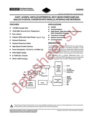 ADS8402IPFBTG4 datasheet  